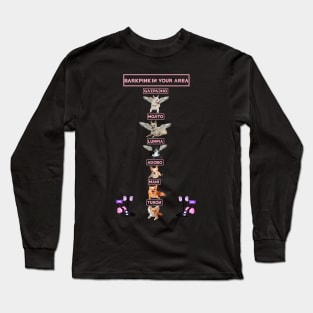 BarkPink Vertical Names Long Sleeve T-Shirt